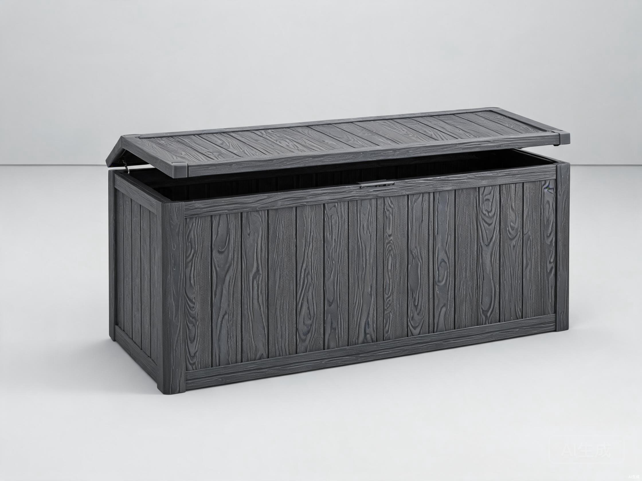 Outdoor deck boxes and storage cabinets