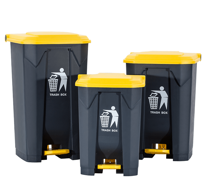 100K series mobile waste container with pedal